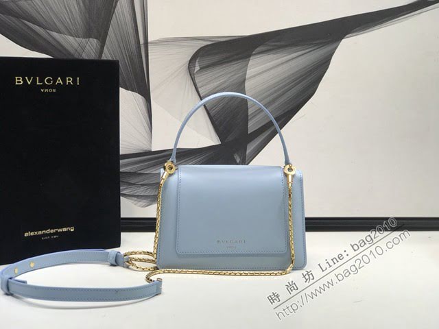 Bvlgari女包 寶格麗新品系列小牛皮腰包 B288742 雙蛇首搭扣 Bvlga手拎肩背女包  fyd1542